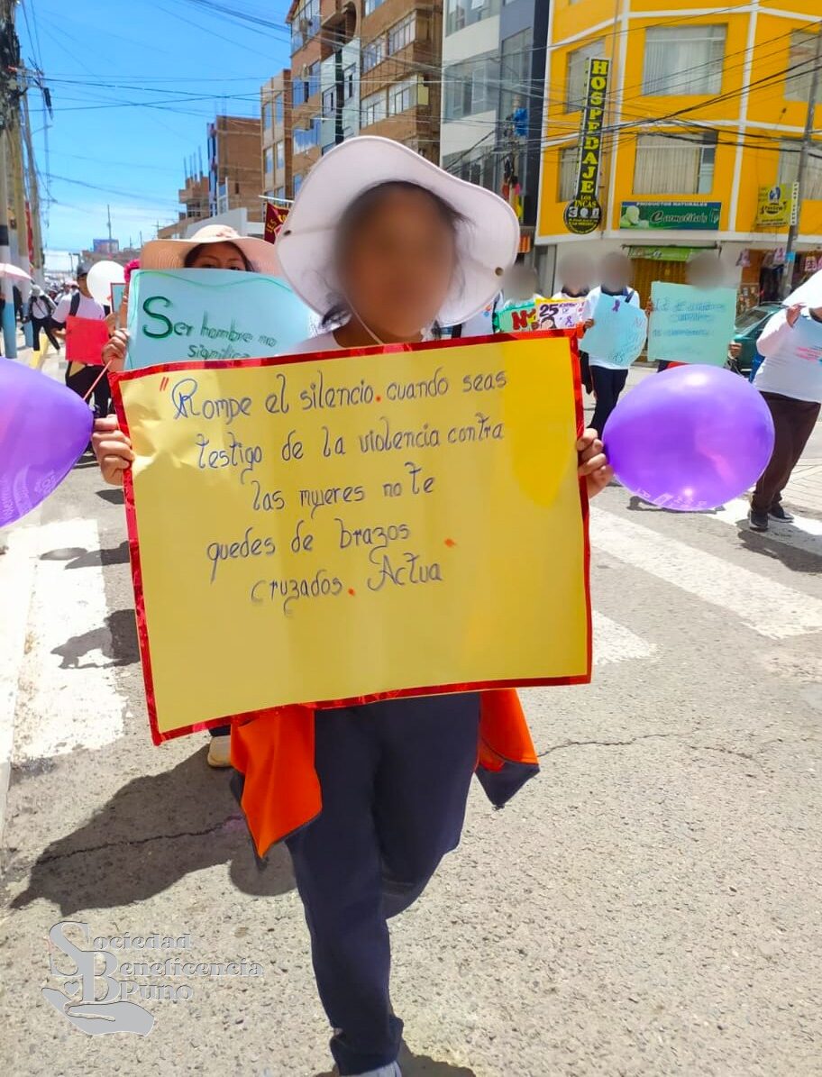 Marcha Dia internacional de la eliminación de la violencia contra la mujer